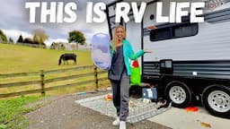 REALISTIC DAY IN THE LIFE (full-time RV living)