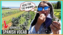 SPANISH Food Vocabulary 🍎 Visiting an Organic Ranch in Mexico