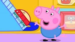 Peppa Pig And George Get A Toy Car Garage | Peppa Pig Asia 🐽