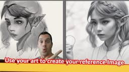 NEVER Plagiarize - EASILY use AI to create original artwork based off YOUR ART for you to reference