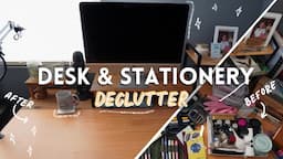 My Desk & Stationery Declutter And Transformation (Tidying And Organizing My Collection KonMari)