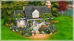 WISTERIA COTTAGE 🍇 | The Sims 4 Speedbuild | No CC