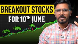 Breakout stocks for Monday | 10 June | Nifty 50