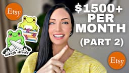 Make $1500 A Month Selling Stickers on Etsy 2023 - NO Skills (Kittl Tutorial)