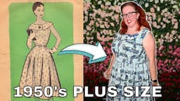 I made a plus size vintage dress pattern for Atlanta Frocktails