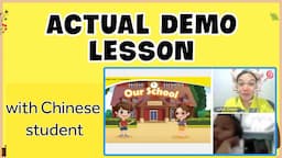 Our School Actual Lesson  with Chinese student 51Talk