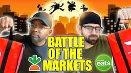 Instacart VS Uber Eats Drop Off Challenge | Battle of The Markets - Austin V Boston