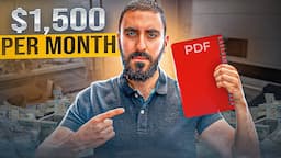 How to Make an Extra $1,500/mo Selling eBooks (FREE COURSE) | STEP BY STEP | NO SHOPIFY | NO ADS