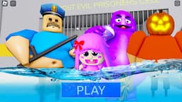 WATER MODE! UPDATE BARRY'S PRISON RUN! And BECOME BABY POLLY,HALLOWEEN,GRIMACE #roblox #Obby