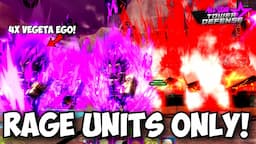 Vegeta Ego 7 Star ARMY & Best Rage Units ONLY vs Infinite Mode! | ASTD Challenge