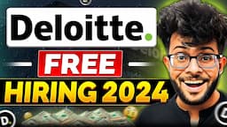 Deloitte OFF Campus FREE Hiring 2024 👨‍💻✅ [ Eligibility | Paper Pattern | Registration Process ]