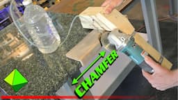 DIY Granite Chamfer & Round-over Countertop w/ Angle Grinder