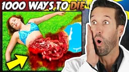 Doctor ER Reacts to 1000 Ways to Die Injuries | Compilation