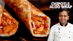 CRUNCHY ALOO WRAP - Chipotle Potato Roll / Work From Home Recipes - CookingShooking