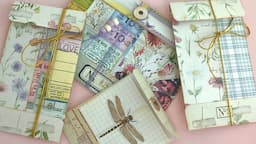 How to Make a Coin Envelope w/ Left Over Scrap Paper Strips 3 Sizes