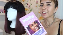 Purple FOAMING HAIR DYE?!🤯 Ombre Wig Transformation w/ Hally Color Cloud Foaming Hair Dye