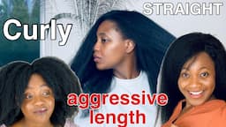 AGGRESSIVE LENGTH | curly vs straighten hair| TOP 5 tips