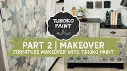 How to stencil with a foam roller and add an extra touch to your item with Tjhoko Paint