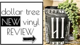 Before you buy Dollar Tree Vinyl... WATCH THIS!!! 🧐🤔🤷‍♀️ / Honest Review video