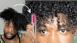 *NEW* TWIST COMB METHOD | SUPER Defined Curls For Black Men