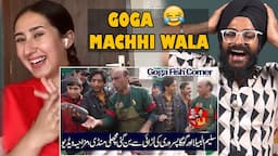 Indians React to Fish Shop New Comedy Corner Goga Pasroori and Saleem Albela  | Raula Pao