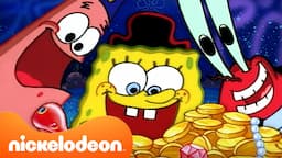 SpongeBob | Perburuan Harta Karun Terbesar SpongeBob! 🏴‍☠️ | Kompilasi 40 menit | Nickelodeon Bahasa