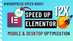 My 99/100 Page Speed Secret: Wordpress and Elementor Speed Optimization Tips Revealed!