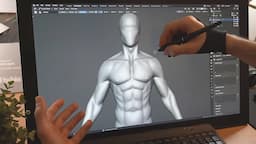 How to Sculpt the Torso in Blender - Simple Method by a Pro Sculptor