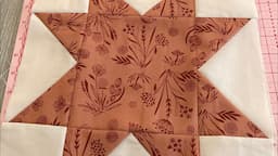 Sawtooth star quilt block