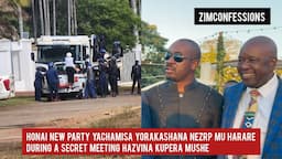 Honai New Party YaChamisa Yorakashana NeZRP Mu Harare During A Secret Meeting Hazvina Kupera Mushe