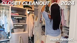 SUMMER CLOSET CLEANOUT 2024 *organizing my entire closet*