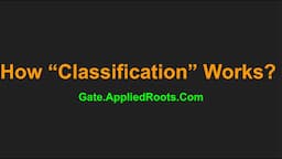 1. How "classification" works?