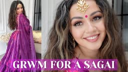 GET READY WITH ME FOR AN INDIAN ENGAGEMENT PARTY