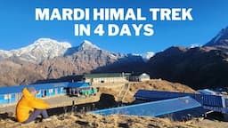 MARDI HIMAL TREK IN NEPAL - 4 DAYS MARDI HIMAL TREK JAN 2023