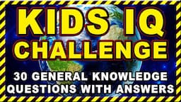 Kids Simple General Knowledge Quiz | Classroom Brain Games