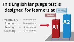 A1/A2 English level Test - Are you confident in your A2 English level? - Take This A1/A2 Test!