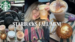 NEW STARBUCKS FALL DRINKS & FOOD REVIEW 🍁 2022