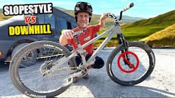 GNARLY DOWNHILL MTB TRAILS ON A PURE SLOPESTYLE BIKE - WILL IT WORK?