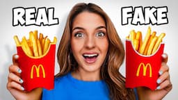 Real Vs Fake Food Challenge!