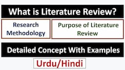 What is Literature Review? Purpose/Objectives of Literature Review-Brief Explanation With Examples