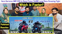 Reaction On Hero Karizma XMR 210 Vs Bajaj Pulsar Rs200 Long Race Amazing Fight🔥| Which is Faster?