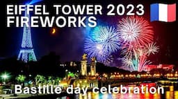 🇫🇷 Eiffel Tower Fireworks 2023 | Bastille Day Fireworks | Feux d’artifice Full Show