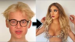 BOY TO GIRL MAKEUP TRANSFORMATION FISHY DRAG | Jake Warden