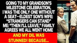 My grandson's celebration left me seatless, leading to a family walkout that stunned my DIL...