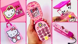 5 DIY EASY HELLO KITTY CRAFT IDEAS || School Craft Idea |Stationery / School supplies / 5 Kawaii DIY