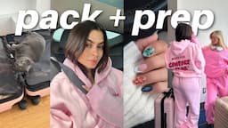 PACK + PREP WITH ME FOR A BRAND TRIP!!! (botox, nails, outfits, packing)