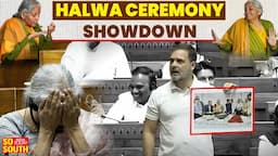 Nirmala Sitharaman Facepalms In Epic Showdown With Rahul Gandhi Over 'Halwa Cremeony' Photo