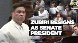 Zubiri, nagbitiw na sa pwesto bilang Senate president