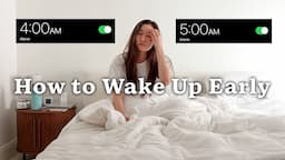 How to Wake Up Earlier WITHOUT Feeling Tired :)