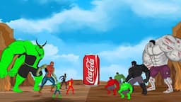 Evolution of HULK vs Evolution of BOSS Spider-Man: Coca-Cola XXL Battle | SUPER HEROES MOVIES